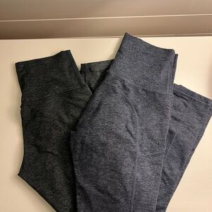 Aerie Offline The Hugger Hi-Rise Leggings in charcoal and dark navy (pair) SM